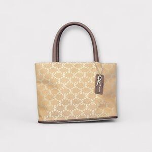 Roberta di Camerino ITALY Beige and Brown Mini Bag